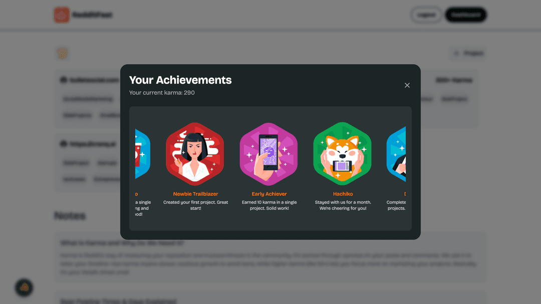 Badges image for RedditFast