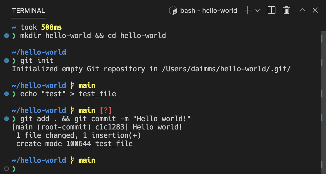 Terminal window showing automated script deployment