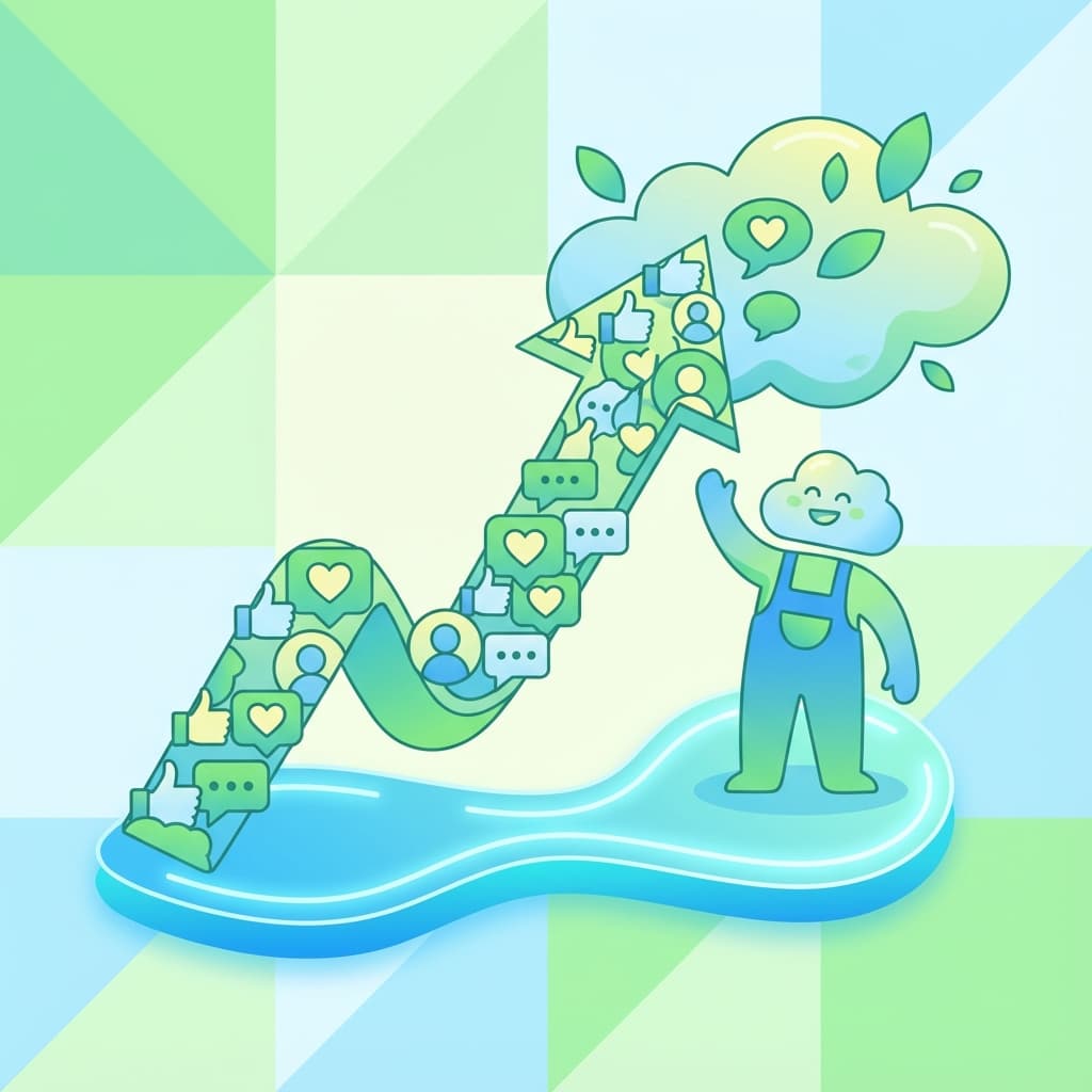 Chart showing exponential LinkedIn follower growth with consistent posting