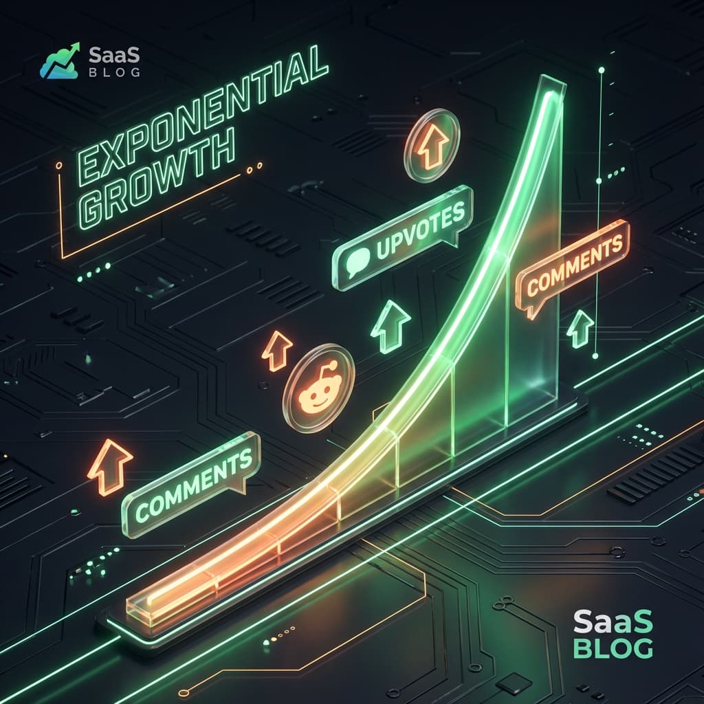 Chart showing sustained traffic growth from community marketing